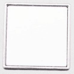 Alternative view of 24mm Square Pin Brooch Silver