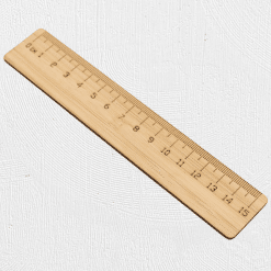 Alternative view of 15cm Bamboo Ruler