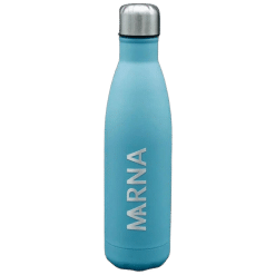 Alternative view of Water Bottle (Light Blue; 500ml; Engrave; Stainless Steel; Double Walled)