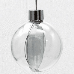 Alternative view of 8.5x8.5cm Ball Christmas Decoration Clear