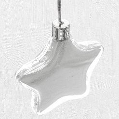 Alternative view of Medium Star Christmas Decoration Clear