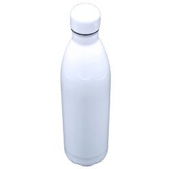 Water Bottle (White; 1000ml; Stainless Steel; Double Walled; Sublimation)