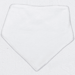 Alternative view of Fabric Baby Bib White