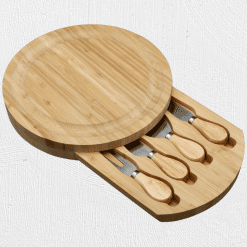 Alternative view of 25cm Round Bamboo Cheese Plate