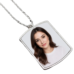 Alternative view of Army Dog Tag (White; 5cm x 3.5cm)