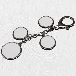Alternative view of Metal Charm Keyring