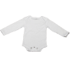 White long sleeve sublimation baby grow 0-3 months 100% polyester