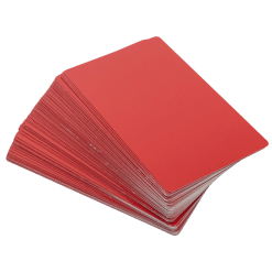 Business Cards (Red; Aluminium; Engraving)