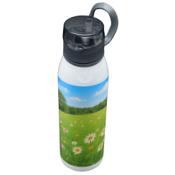 Alternative view of Water Bottle (Aqua Slim; Sublimation; 600ml; Single Wall; S/Steel)