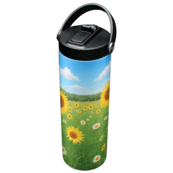 Alternative view of Water Bottle (20oz Skinny; Quick Spout; Stainless; Sublimation)