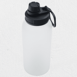 Alternative view of 940ml Water Bottle Frosted Glass Bottle