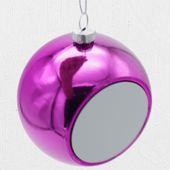 Alternative view of 8cm X-mas Bauble Pink