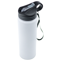 Water Bottle (Hydro; 850ml; White; Single Wall; Aluminium; Sublimation)