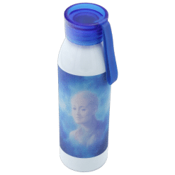 Alternative view of Water Bottle (Slim Line; 650ml; Blue; Single Wall; Aluminium; Sublimation)