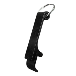 Black aluminium beer opener laser engraving blank both sides West Rand Sublimation