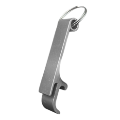 Silver aluminium beer opener laser engraving blank both sides West Rand Sublimation