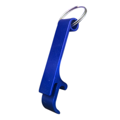 Blue aluminium beer opener laser engraving blank both sides West Rand Sublimation