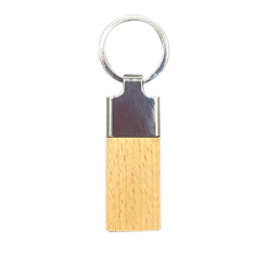 Modern wood metal bamboo keyring 003 laser engraving blank both sides West Rand Sublimation