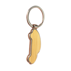 Alternative view of Car Metal Bamboo Keyring 006