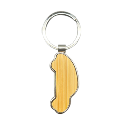 Car shaped metal bamboo keyring laser engraving blank West Rand Sublimation