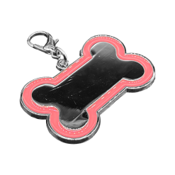 Alternative view of Engraving Bone Dog Tag Pink