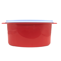 Alternative view of Round Plastic Lunch Box Red