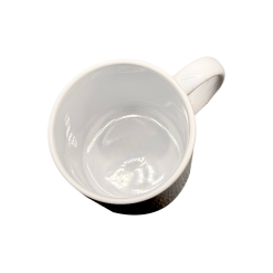 11oz Ceramic White Mug With Glitter