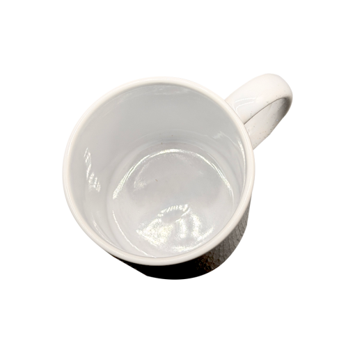11oz Ceramic White Mug With Glitter