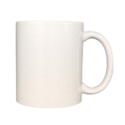 11oz Ceramic White Mug With Glitter