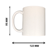 11oz Ceramic White Mug With Glitter