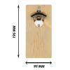 Wall Mounted Bottle Opener Wood