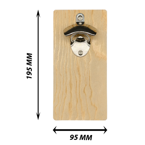 Wall Mounted Bottle Opener Wood