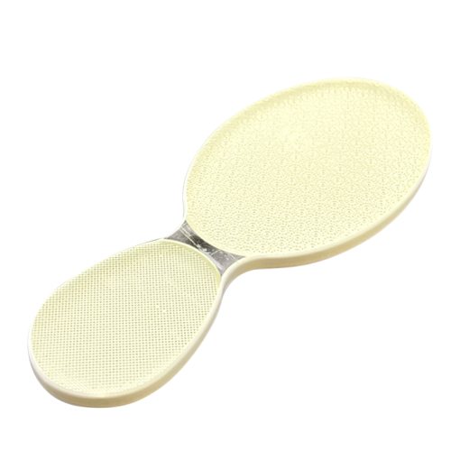 Glass Oval Foot File White