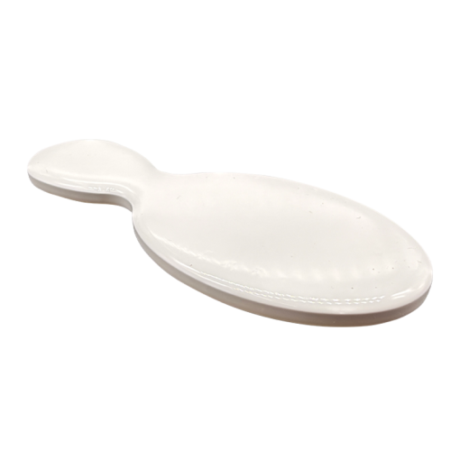 Glass Oval Foot File White