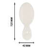 Glass Oval Foot File White