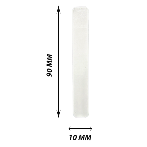 Glass Nail File White