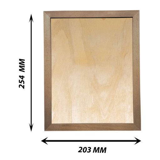 Wood Photo Display With Wood Frame