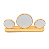 Round Family Photo Display Set Wood