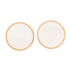 Round Family Photo Display Set Wood