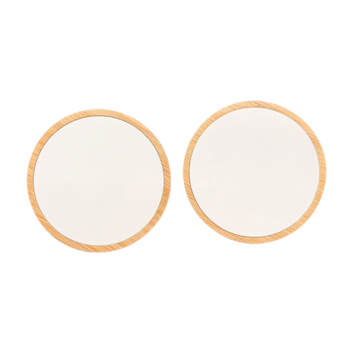 Round Family Photo Display Set Wood